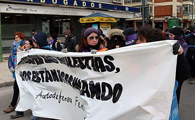Manifestación en la Calle Vitoria de Gamonal