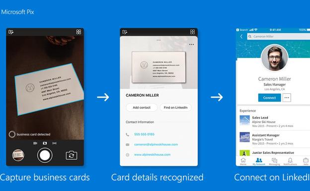Escanear tarjetas de visita para crear redes en Linkedin