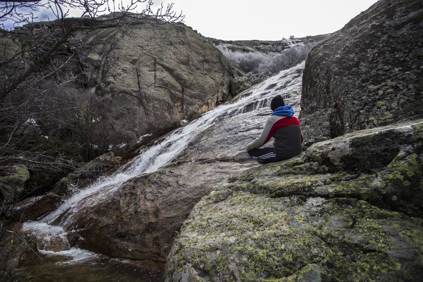 Cascada El Chorro Grande en La Ganja (Segovia).