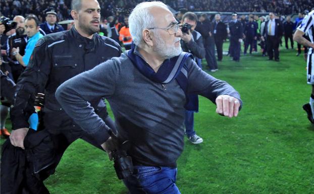 El presidente del PAOK Salónica, el empresario greco-ruso Ivan Savvidis. 