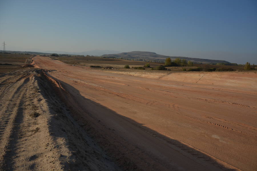 Imagen de las obras en la A-73