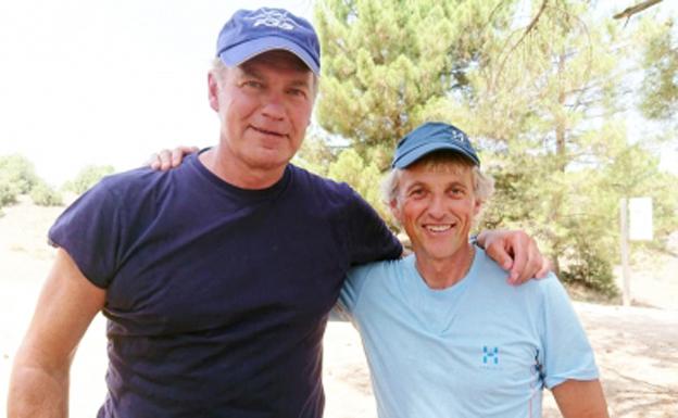 Bertín Osborne con Jesús Calleja. 