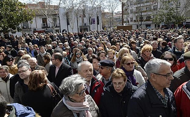 Concentración en Getafe en repulsa por los hechos.