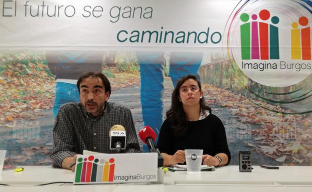 Diego Izquierdo, secretario del Consejo de Coordinación, y Sara Hojas, concejal de Imagina Burgos