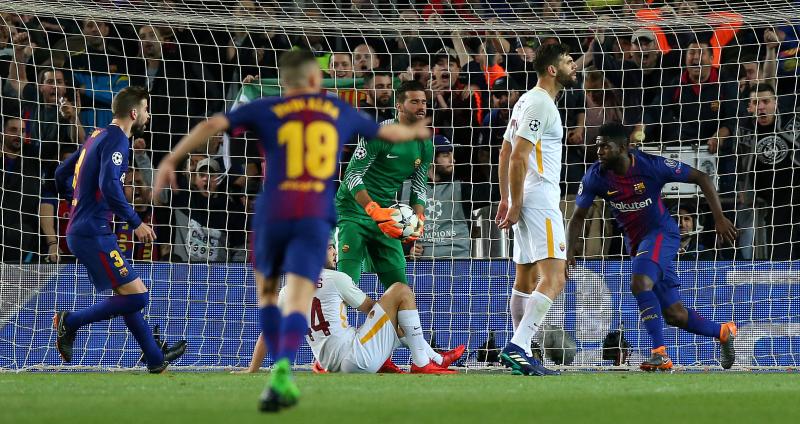 Encuentro de ida de los cuartos de final de la Champions League