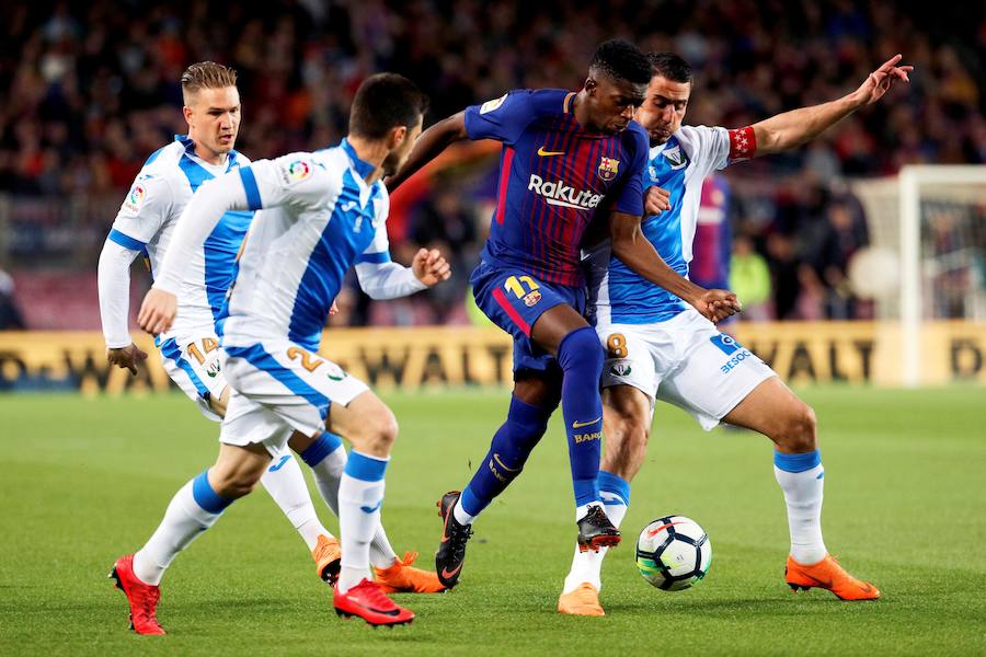 Un superlativo Leo Messi le basta al Barcelona para llevarse los tres puntos ante un combativo Leganés