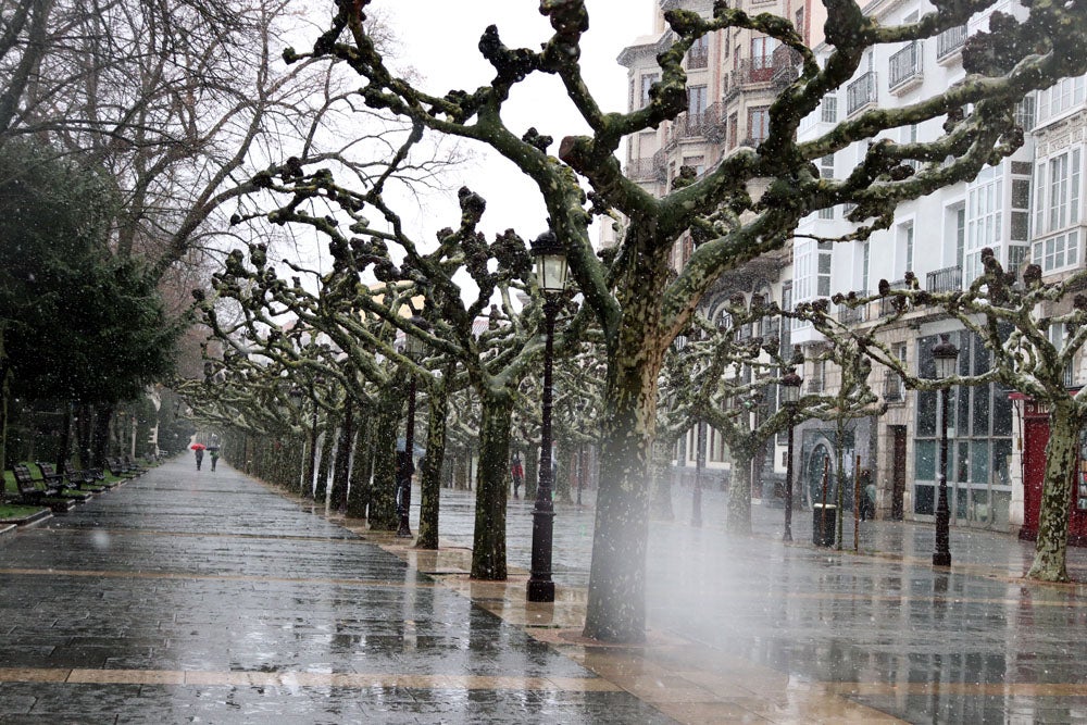 Fotos: La nieve continúa el martes en Burgos