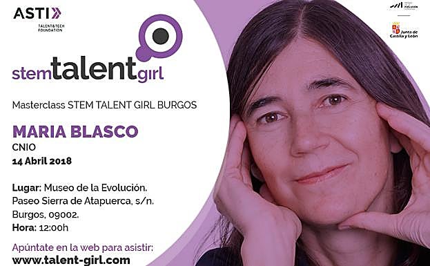 María Blasco, protagonista del Stem Talent Girl del próximo sábado el Museo de la Evolución