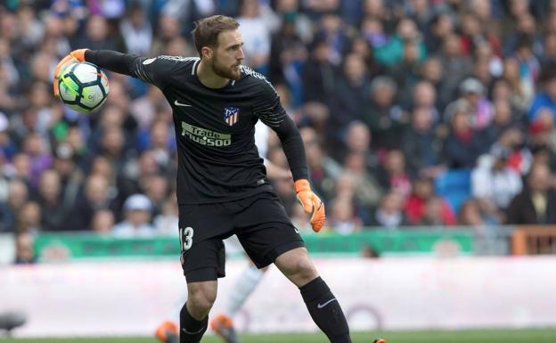 Jan Oblak, en un partido del Atléico. 