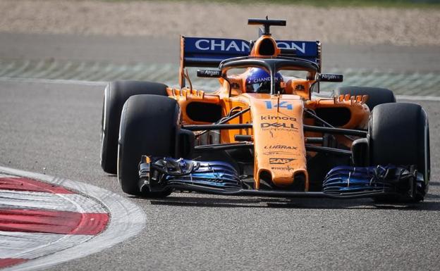 El McLaren de Fernando Alonso