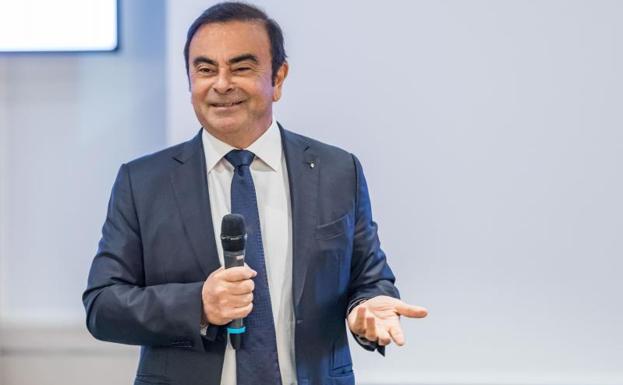 El presidente y director general del Grupo Renault, Carlos Ghosn, durante la presentación de los resultados de 2017.