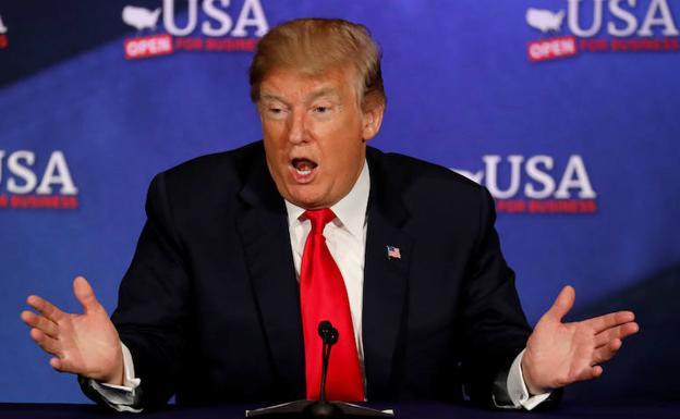 Donald Trump habla en un acto del partido. 