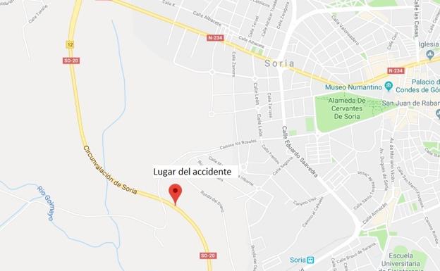 Imagen principal - Mapas del lugar del suceso e imagen de Xavier Prats, fallecido en el accidente.