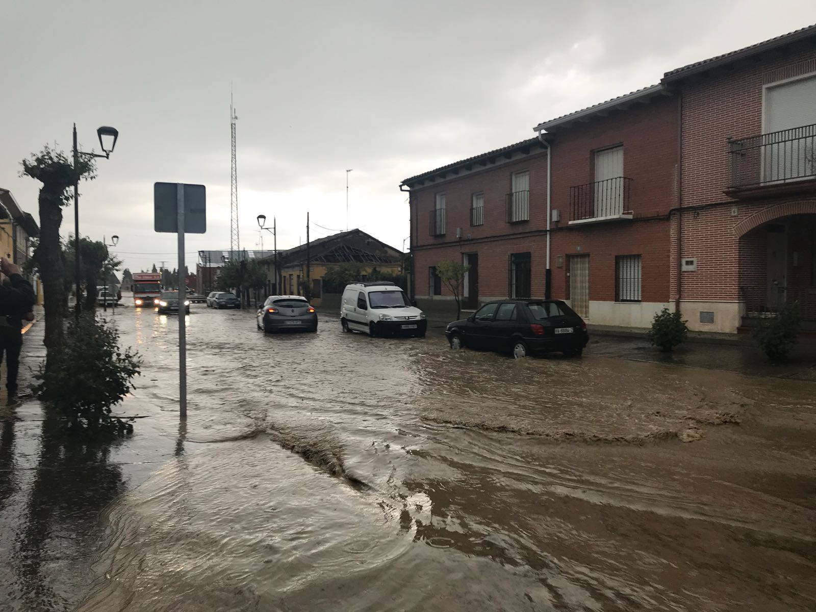 Fotos: Una tormenta inunda las calles de La Seca