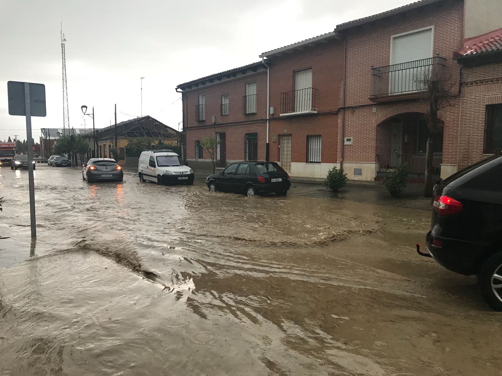 Fotos: Una tormenta inunda las calles de La Seca