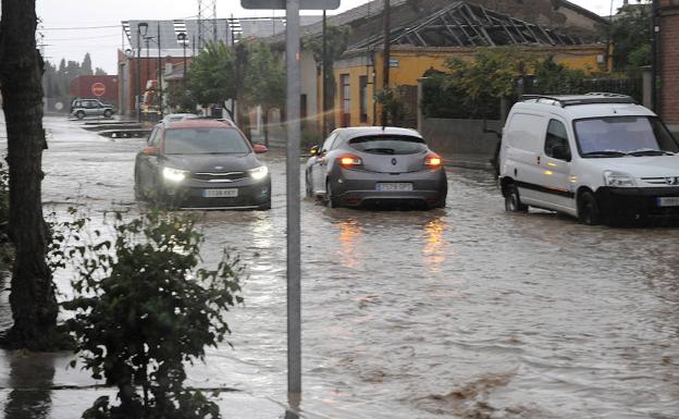 Efectos de la tormenta en La Seca.