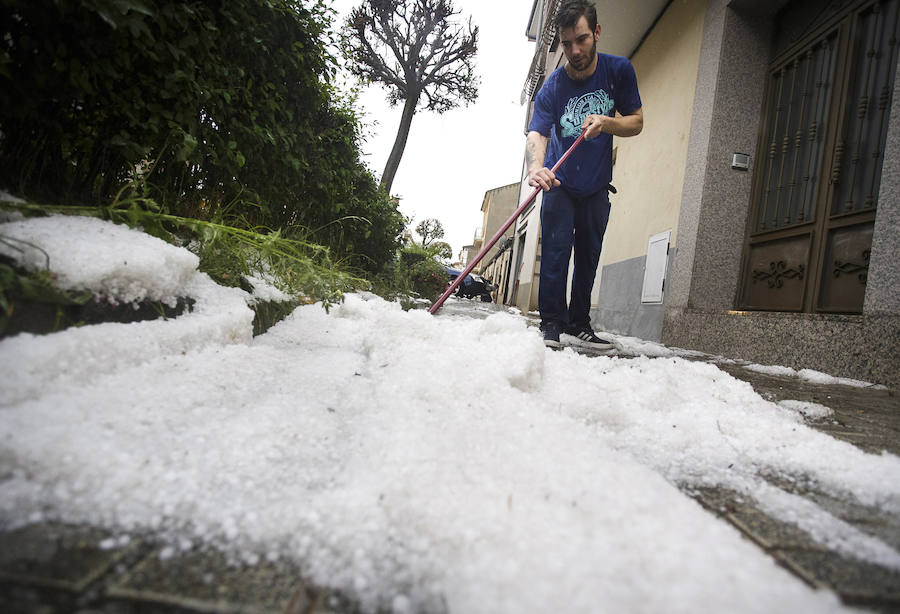 Fotos: Tormenta de agua y granizo en Ciudad Rodrigo