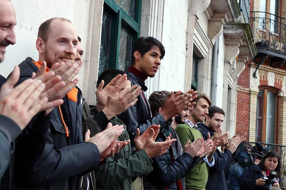 Fotos: El San Pablo se despide de su afición desde el Ayuntamiento