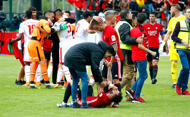 Pablo Alfaro, técnico del Mirandés, no ha conseguido remontar la eliminatoria