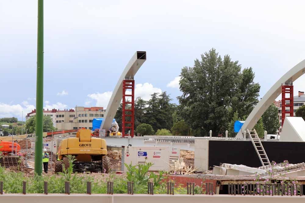 Fotos: Así avanzan las obras en el Puente de las Rebolledas