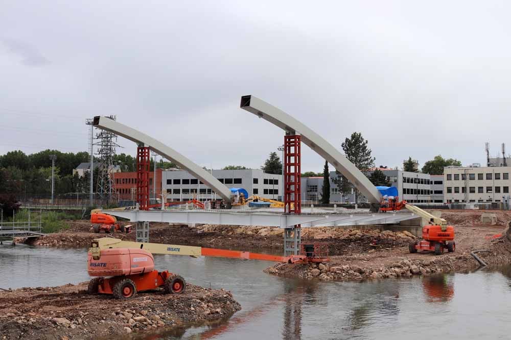 Fotos: Así avanzan las obras en el Puente de las Rebolledas