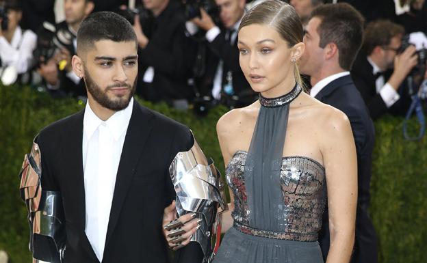 Gigi Hadid y Zayn Malik juntos, en una foto de archivo.