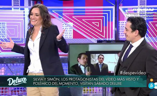 Silvia y Simón visitaron 'Sábado Deluxe' para hablar de su vídeo. 