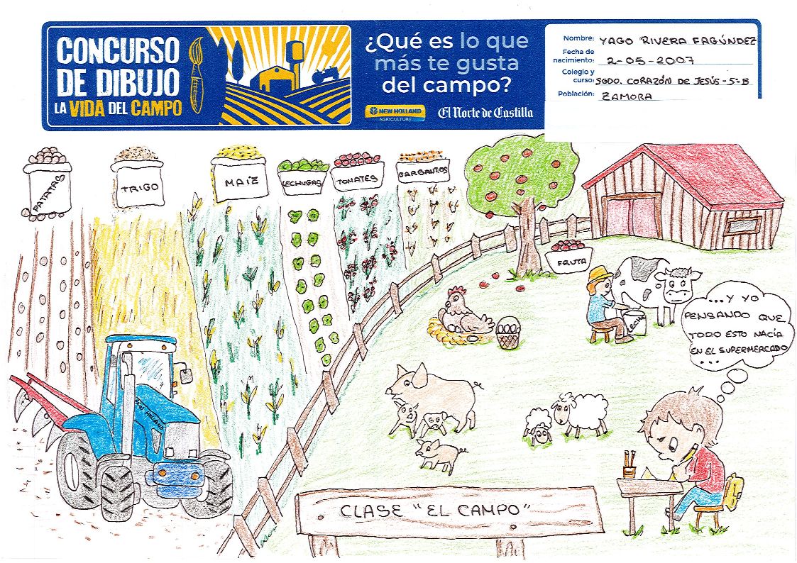 Segundo premio Dibujo 5º y 6º. Yago Rivera.