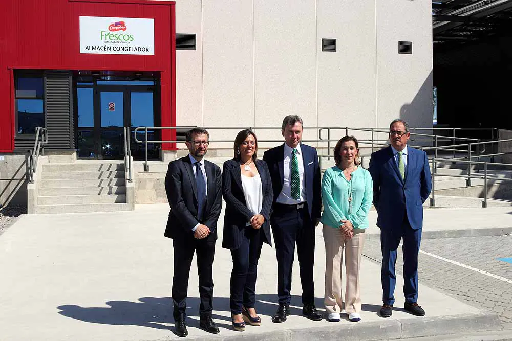 Fotos: Visita institucional al nuevo almacén congelador de Campofrío Frescos