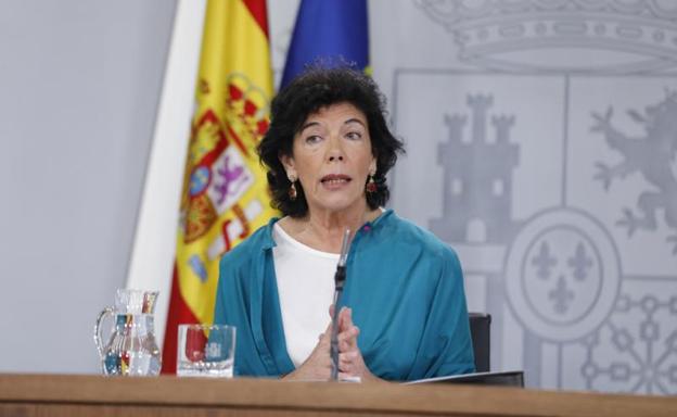 La portavoz del Gobierno, Isabel Celaá.