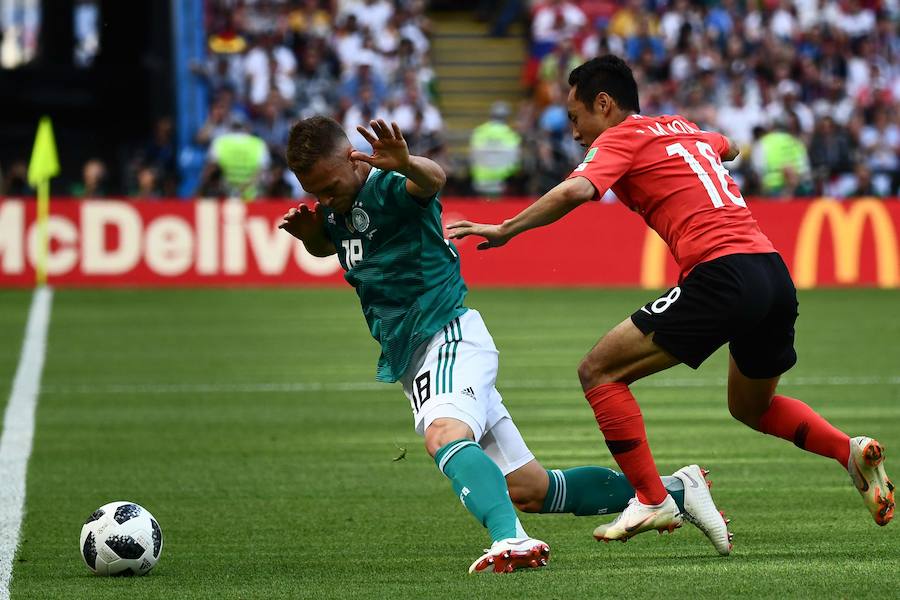 Corea del Sur venció a Alemania por 2-0 y selló el adiós de la campeona en Brasil al Mundial de Rusia.