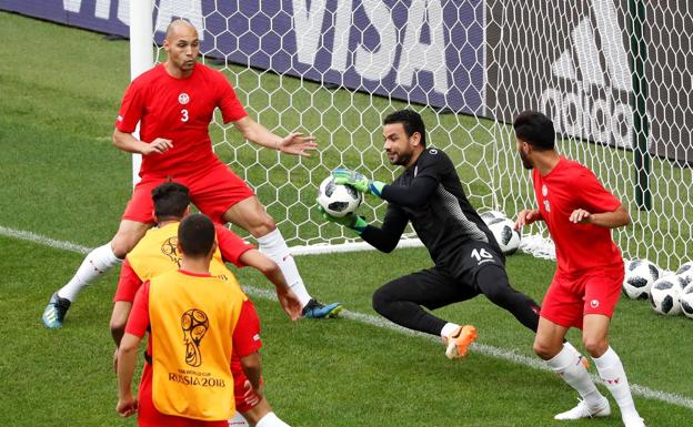 Aymen Mathlouthi, en un entrenamiento. 