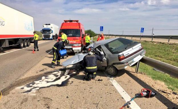 El conductor que falleció en el accidente de Medina circuló 1,5 kilómetros en sentido contrario por la A-6