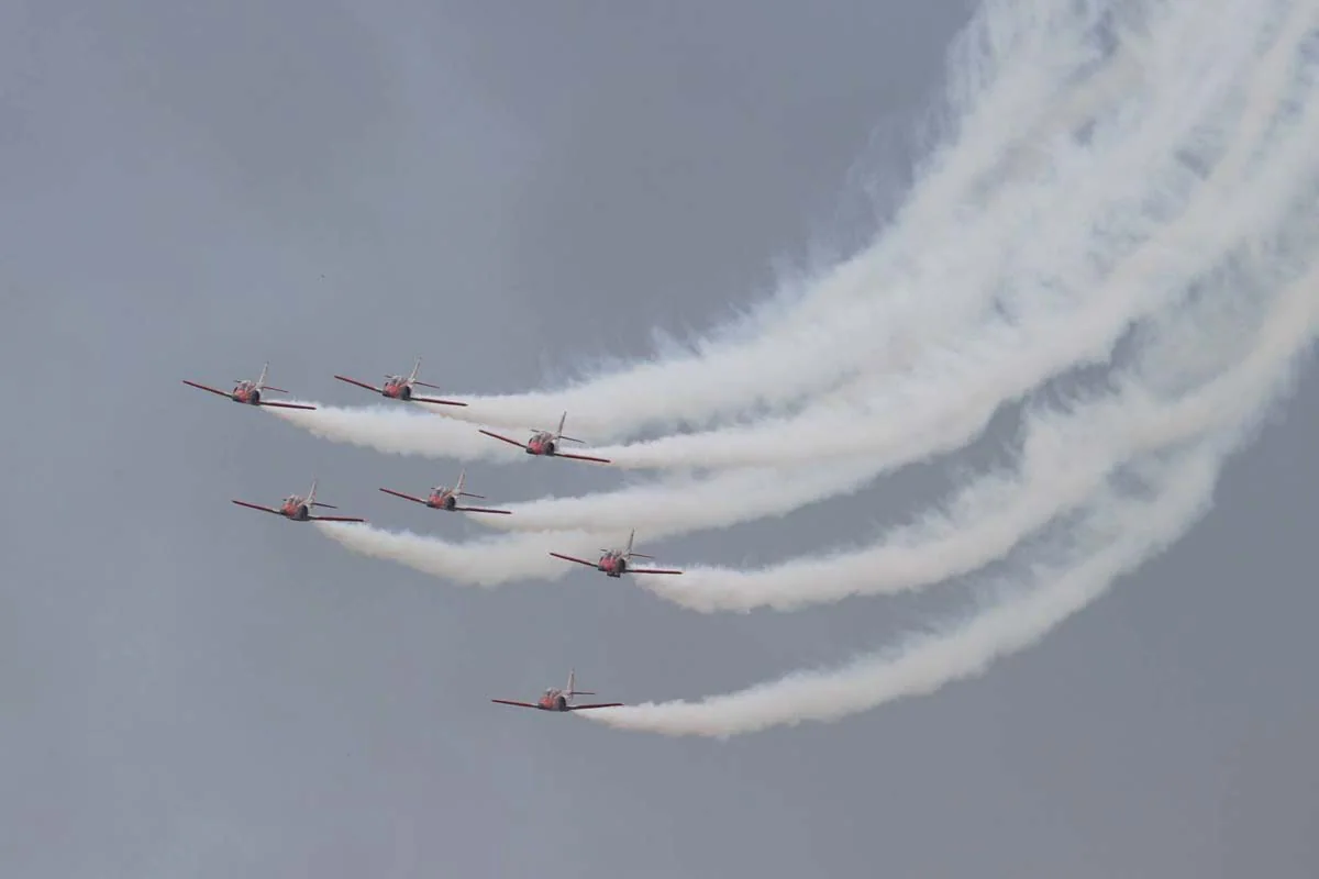 Fotos: Exhibición de la Patrulla Águila en Burgos