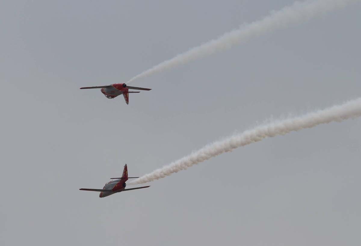 Fotos: Exhibición de la Patrulla Águila en Burgos