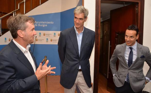 Javier Lacalle, Antonio Martín y Félix Sancho se reunieron esta tarde.