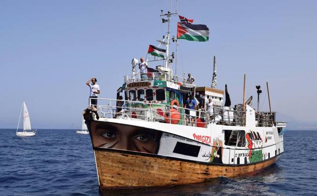 Una de las tres naves de la denominada 'Flotilla de la Libertad'.