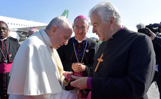 El papa Francisco, durante su visita a Dublín. 