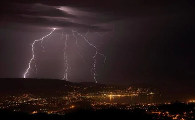 Tormenta en Lugo el martes pasado.