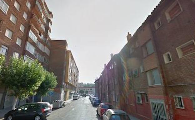 Calle Ebro de Valladolid, donde se ha producido el altercado.