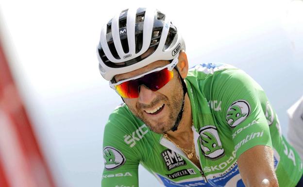 Alejandro Valverde, ciclista del equipo Movistar. 