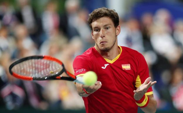 Pablo Carreño, durante el partido. 