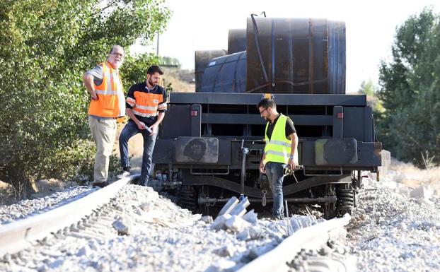 El descarrilamiento de un tren de mercancías en Sarracín ha reavivado las protestas