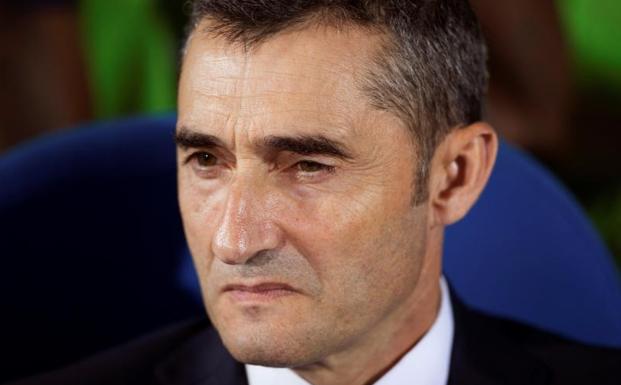 Ernesto Valverde, el miércoles en el banquillo de Butarque. 