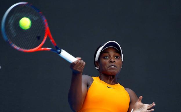 Sloane Stephens, durnte un partido. 