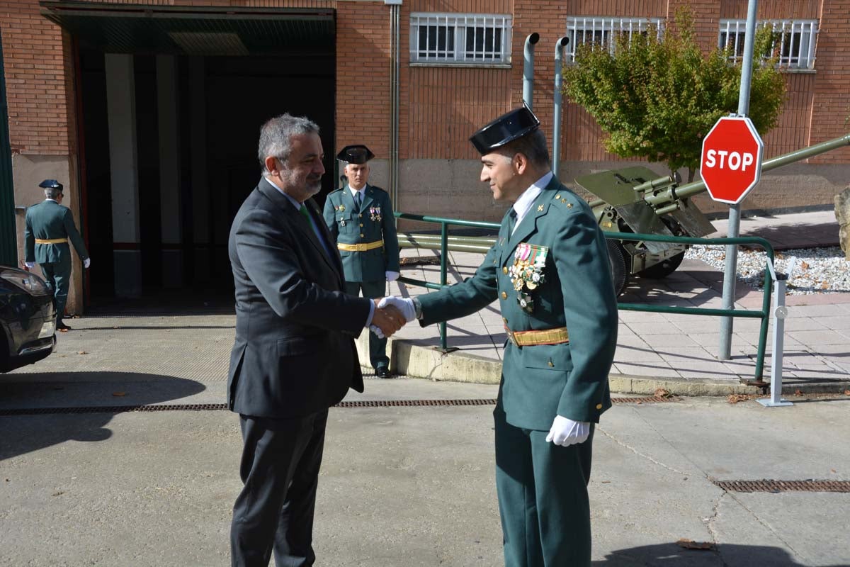 La casa cuartel de la Guardia Civil en Burgos acoge los actos del día de la patrona del cuerpo.