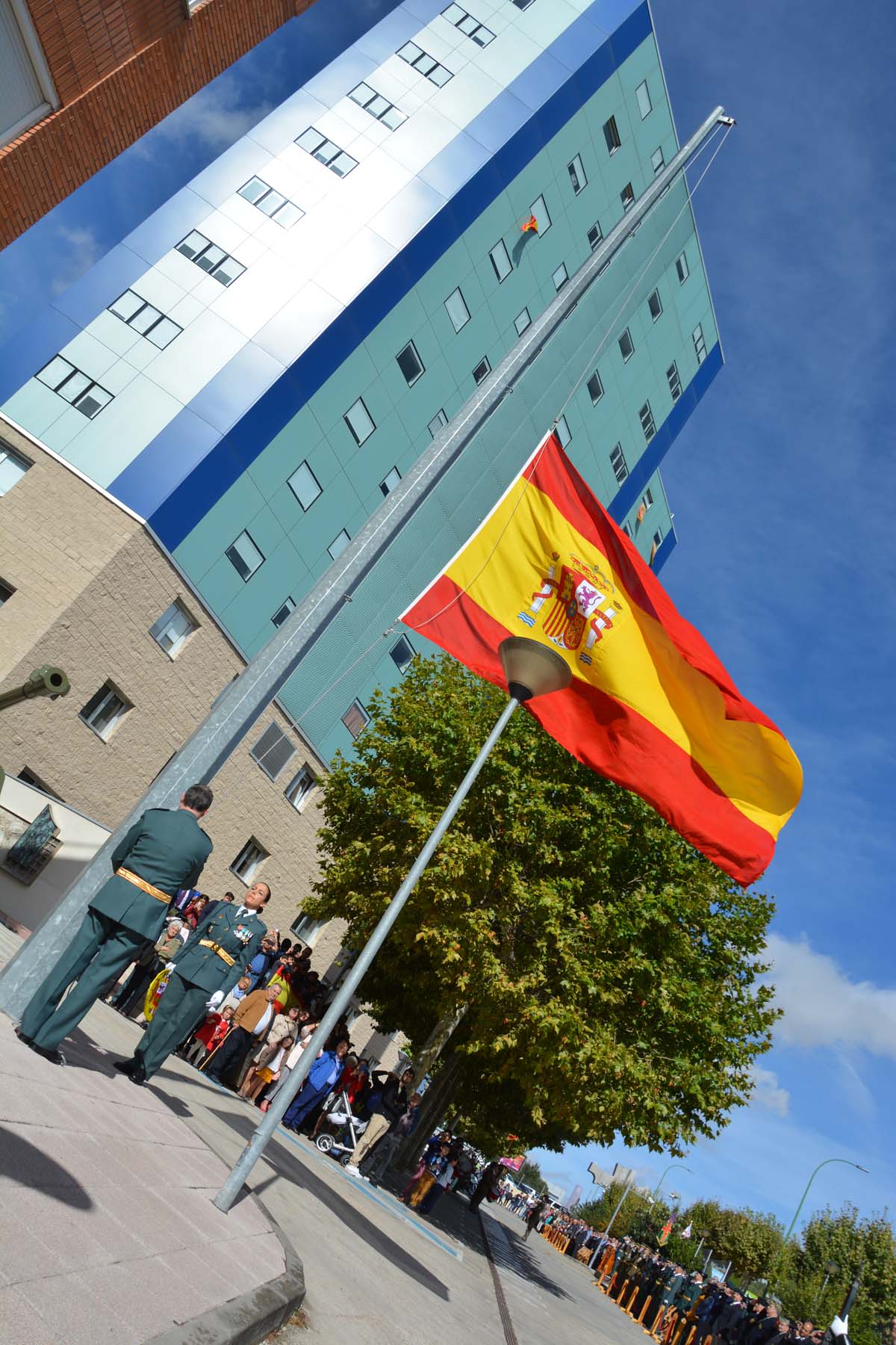 La casa cuartel de la Guardia Civil en Burgos acoge los actos del día de la patrona del cuerpo.