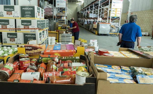 Fotografía de un Banco de Alimentos de la región.