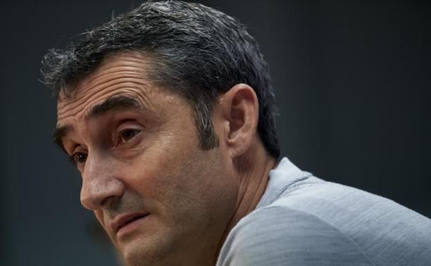 Ernesto Valverde en rueda de prensa