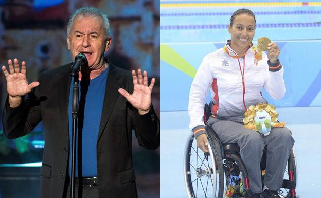 Víctor Manuel y Teresa Perales, los dos premiados. 